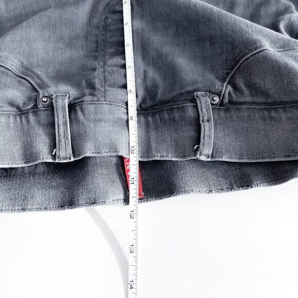 Spanx Womens High Rise Distressed Raw Hem Pull-On Skinny Ankle Jegging Gray SZ M - Picture 9 of 10